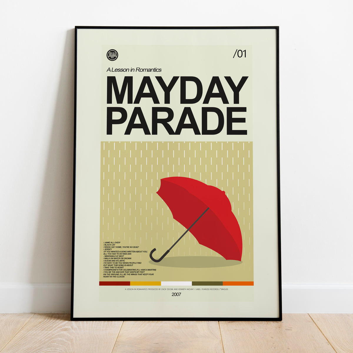 Mayday Parade - A Lesson in Romantics (Album) Inspired | 12"x18" or 18"x24" Print only