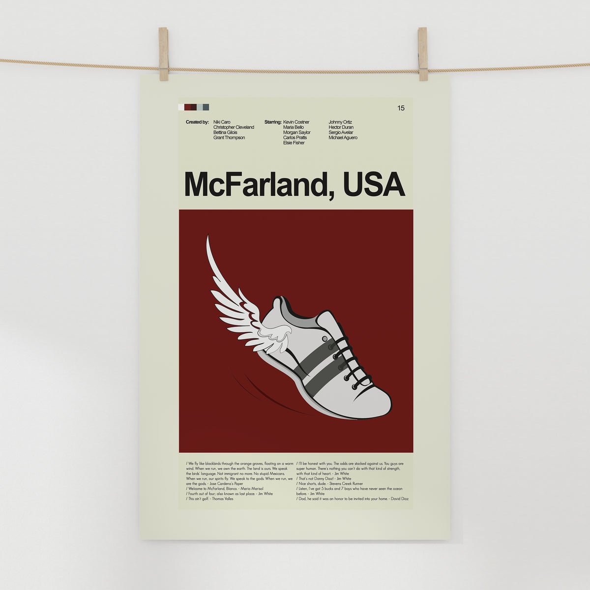 McFarland, USA - Running Shoes | 12"x18" or 18"x24" Print only