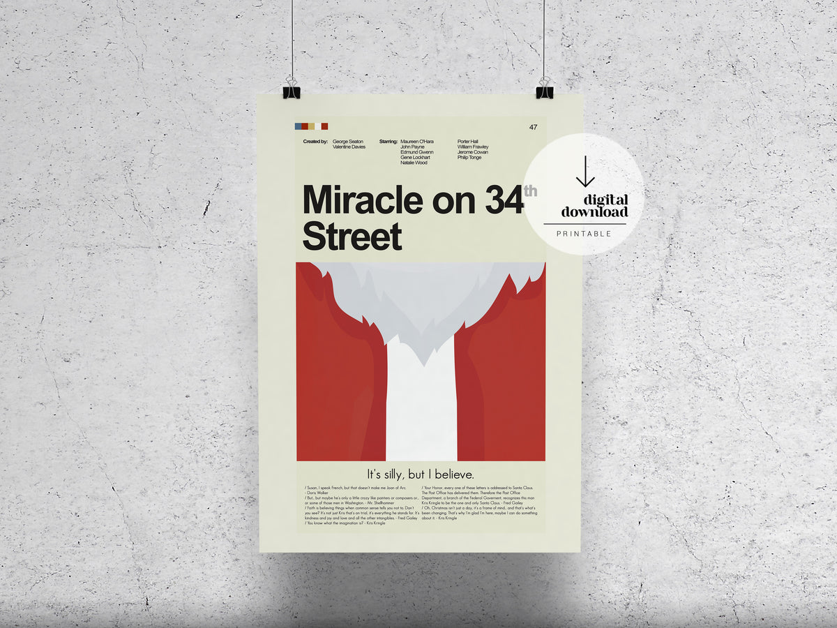 Miracle on 34th Street (1947) | DIGITAL ARTWORK DOWNLOAD