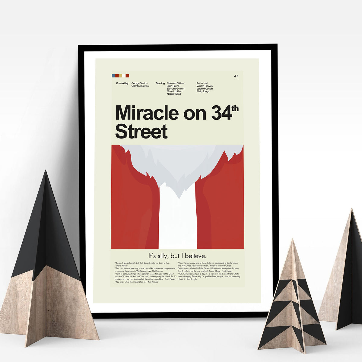 Miracle on 34th Street (1947) | 12"x18" or 18"x24" Print Only