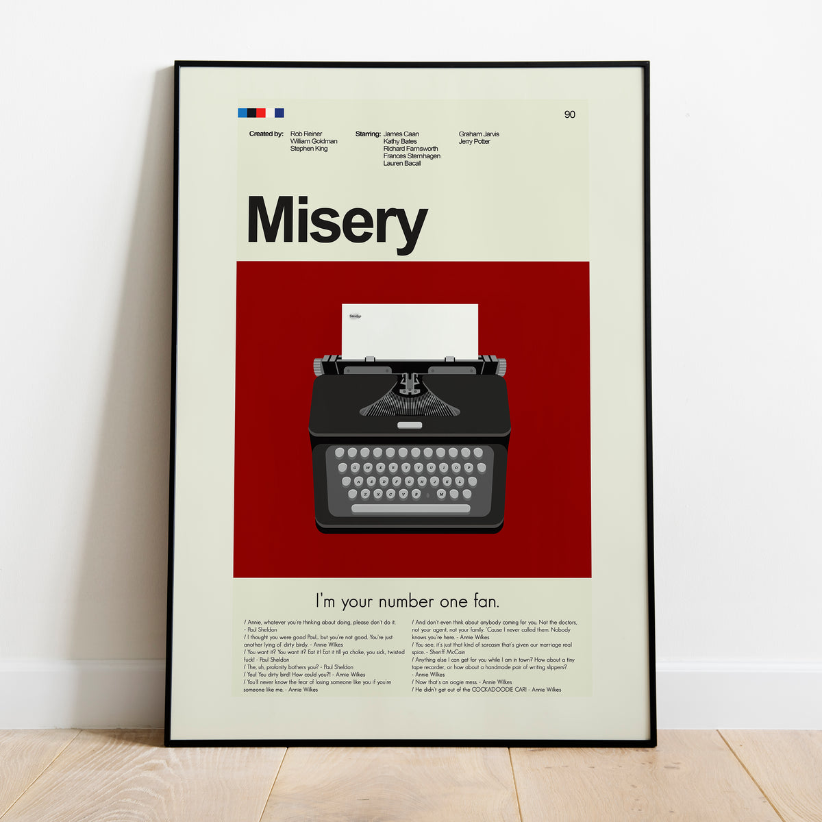 Misery - Typewriter | 12"x18" or 18"x24" Print only