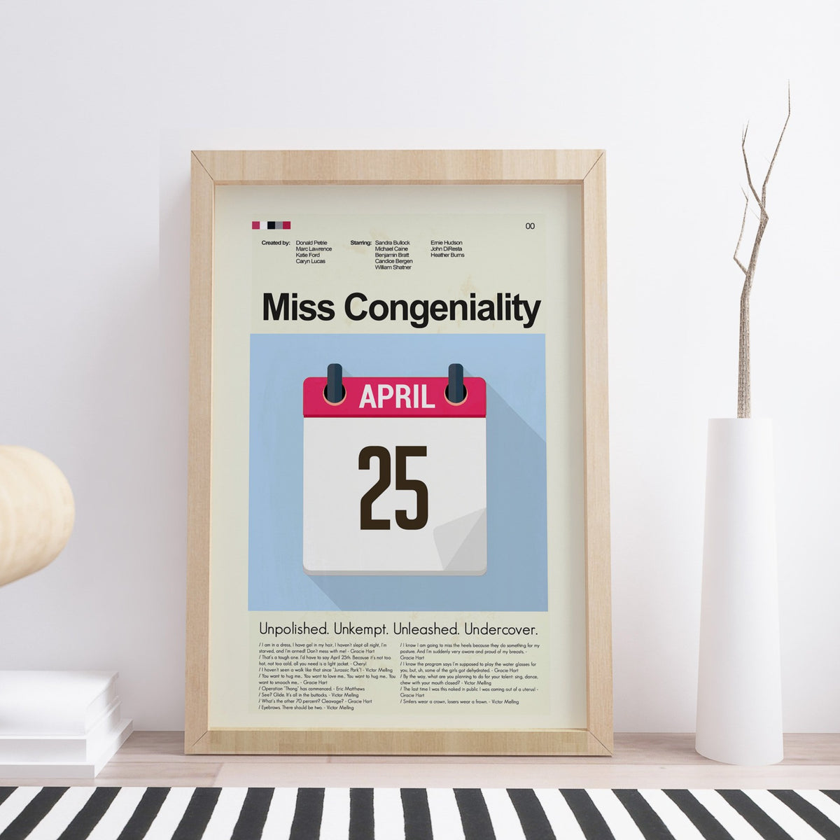 Miss Congeniality Mid-Century Modern Print | 12"x18" or 18"x24" Print only