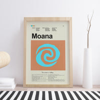 Load image into Gallery viewer, Moana Mid-Century Modern Print | 12&quot;x18&quot; or 18&quot;x24&quot; Print only
