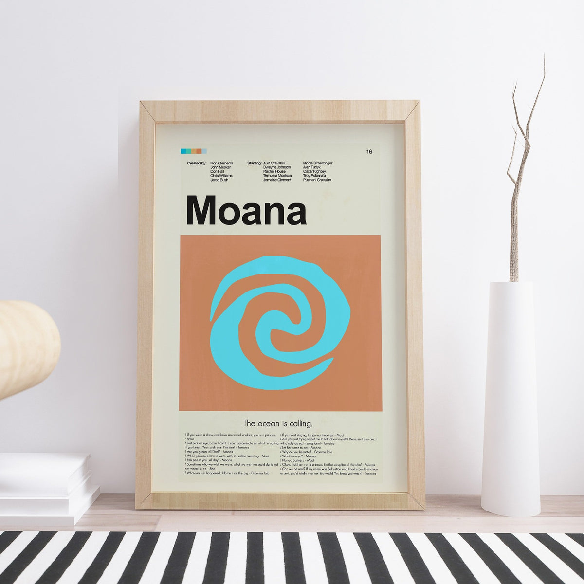 Moana Mid-Century Modern Print | 12"x18" or 18"x24" Print only
