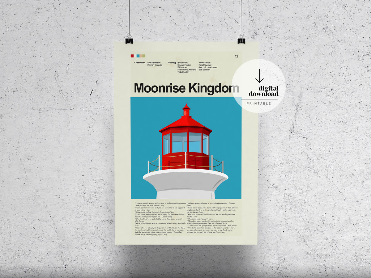 Moonrise Kingdom | DIGITAL ARTWORK DOWNLOAD