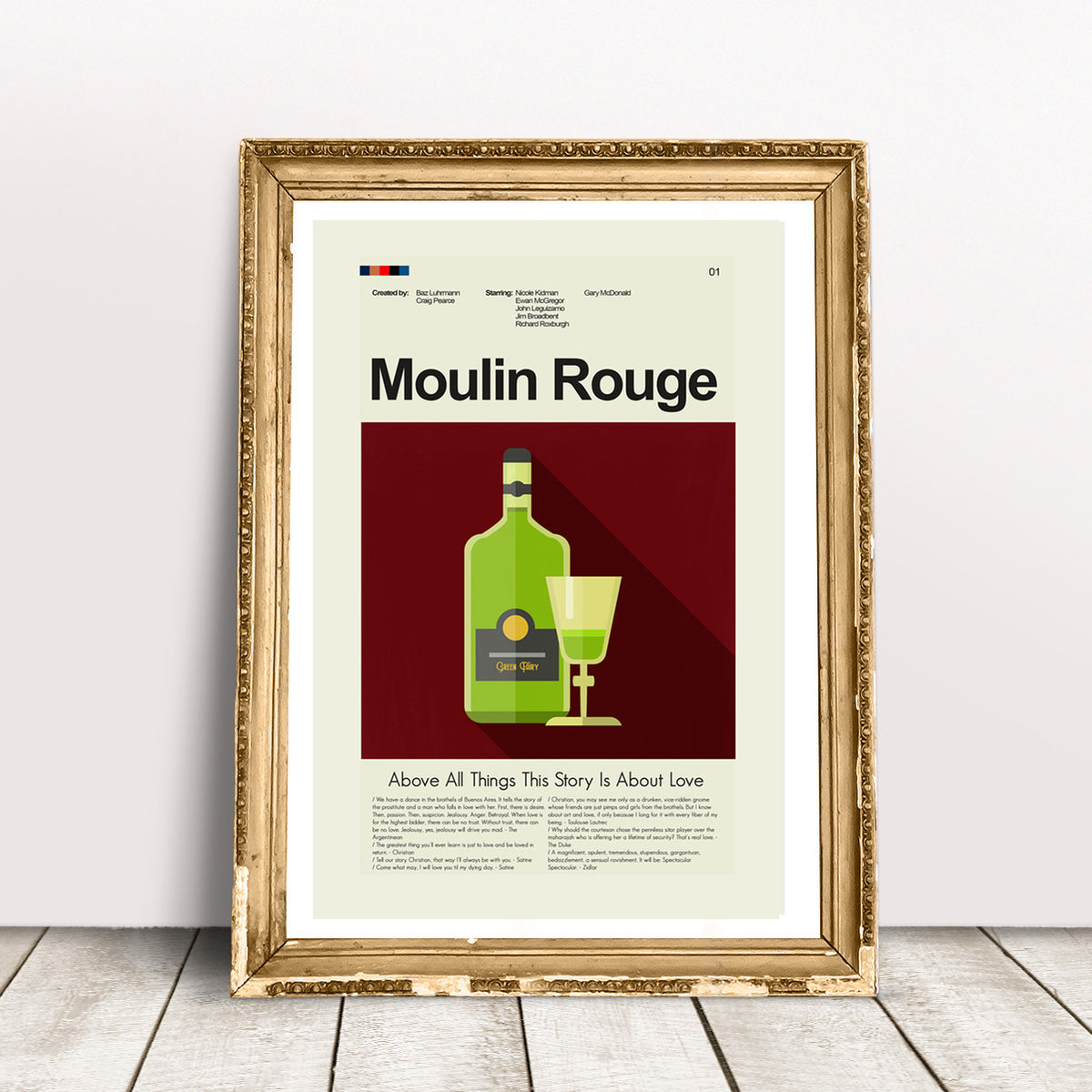 Moulin Rouge Mid-Century Modern Print | 12"x18" or 18"x24" Print only