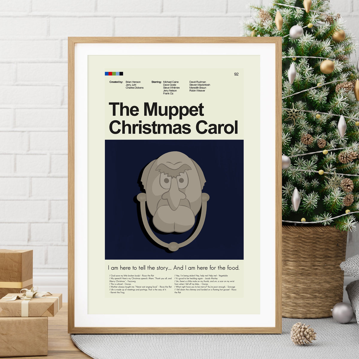 The Muppet Christmas Carol - Door Knocker | 12"x18" or 18"x24" Print only