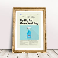 Load image into Gallery viewer, My Big Fat Greek Wedding Inspired Mid-Century Modern Print | 12&quot;x18&quot; or 18&quot;x24&quot; Print only
