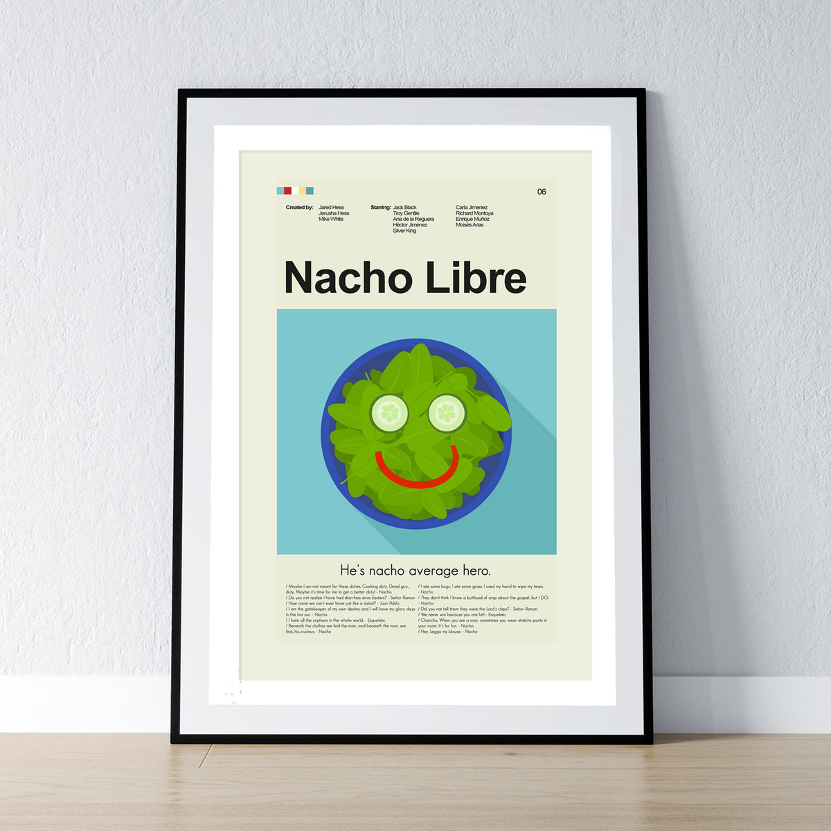 Nacho Libre - Happy Salad | 12"x18" Print Only