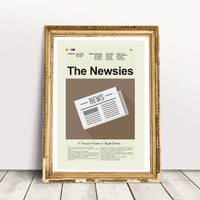 Load image into Gallery viewer, The Newsies Inspired Mid-Century Modern Print | 12&quot;x18&quot; or 18&quot;x24&quot; Print only
