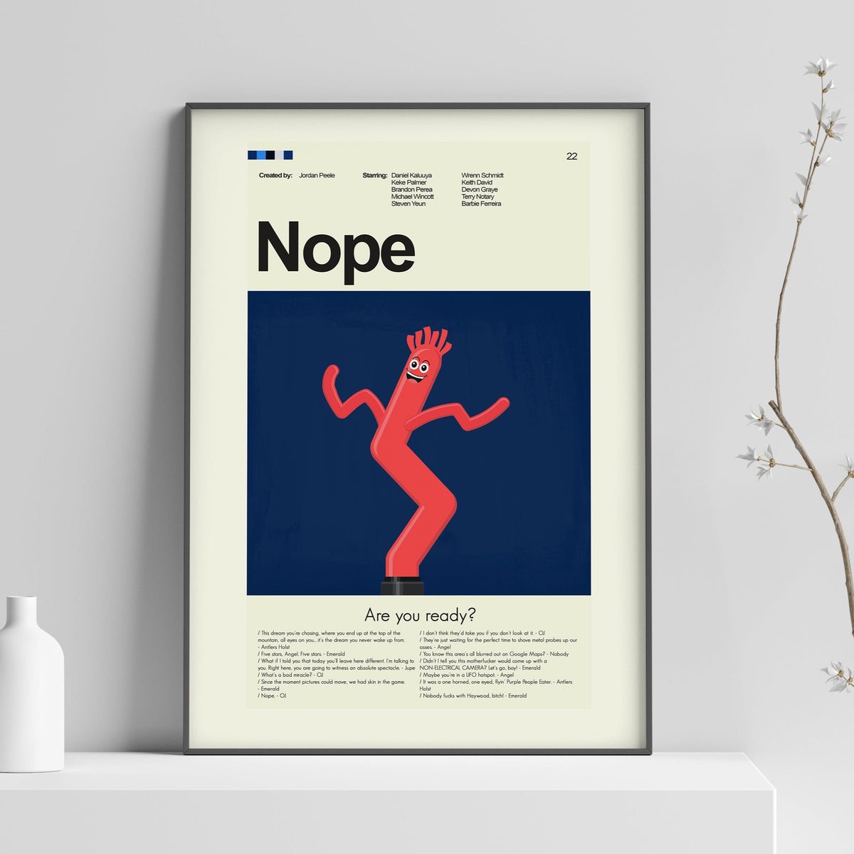 Nope - Wild Wacky Inflatable Tube | 12"x18" or 18"x24" Print only