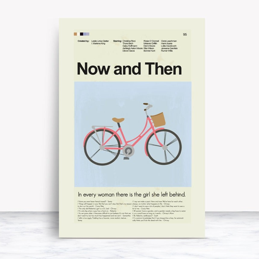 Now and Then Inspired Mid-Century Modern Print | 12"x18" or 18"x24" Print only