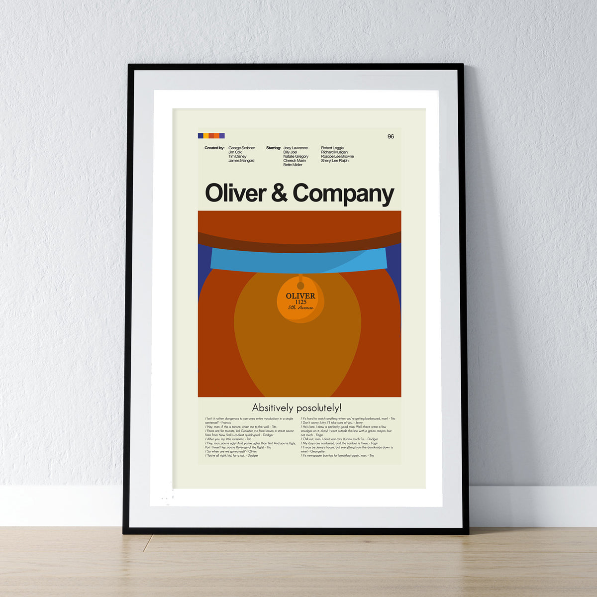 Oliver & Company - Collar | 12"x18" or 18"x24" Print only