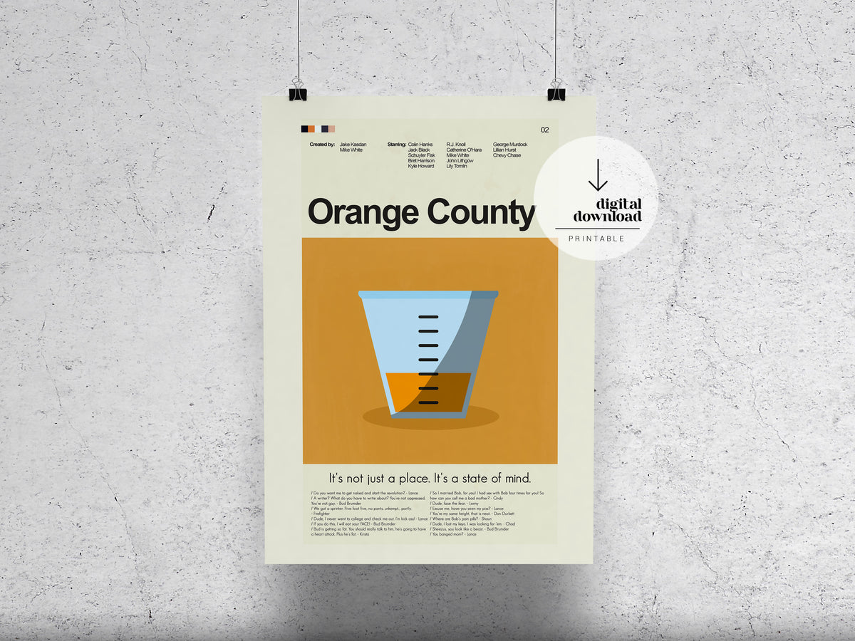 Orange County | DIGITAL ARTWORK DOWNLOAD