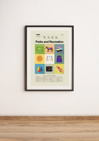 Load image into Gallery viewer, Parks and Recreation - The Series Mid-Century Modern Print LARGE | 18&quot;x24&quot; Print only
