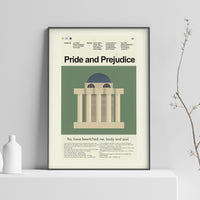 Load image into Gallery viewer, Pride and Prejudice - 2005 Inspired Mid-Century Modern Print | 12&quot;x18&quot; or 18&quot;x24&quot; Print only

