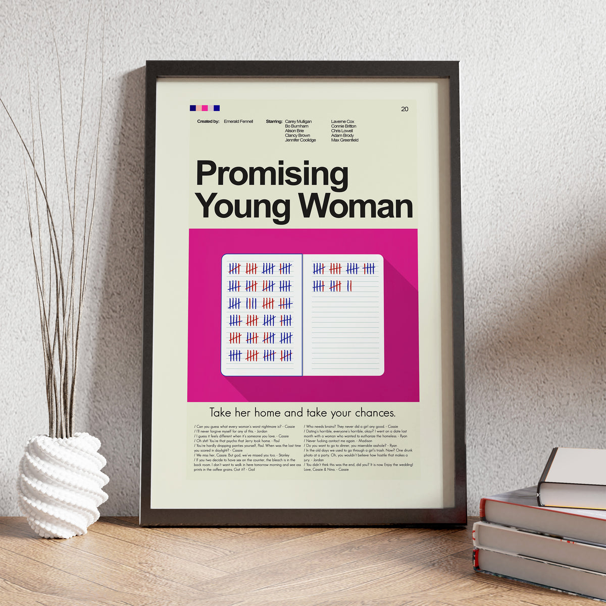 Promising Young Woman - Cassie's Notebook  | 12"x18" or 18"x24" Print only