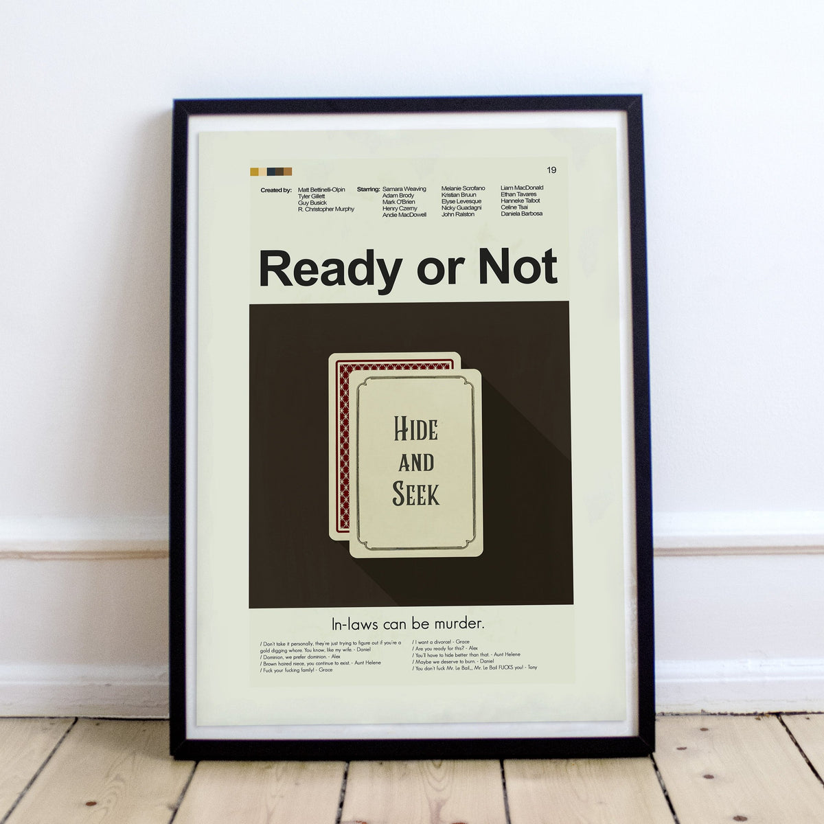Ready or Not Inspired Mid-Century Modern Print | 12"x18" or 18"x24" Print only