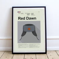 Load image into Gallery viewer, Red Dawn Inspired Mid-Century Modern Print | 12&quot;x18&quot; or 18&quot;x24&quot; Print only
