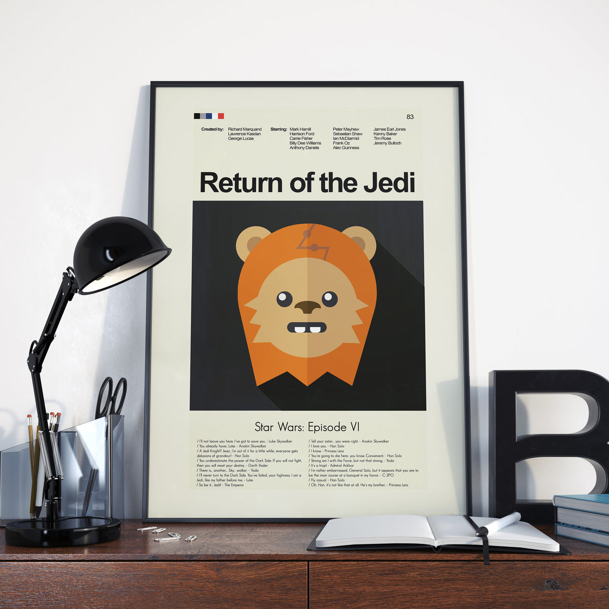 Return of the Jedi: Star Wars Episode VI - Ewok | 12"x18" or 18"x24" Print only