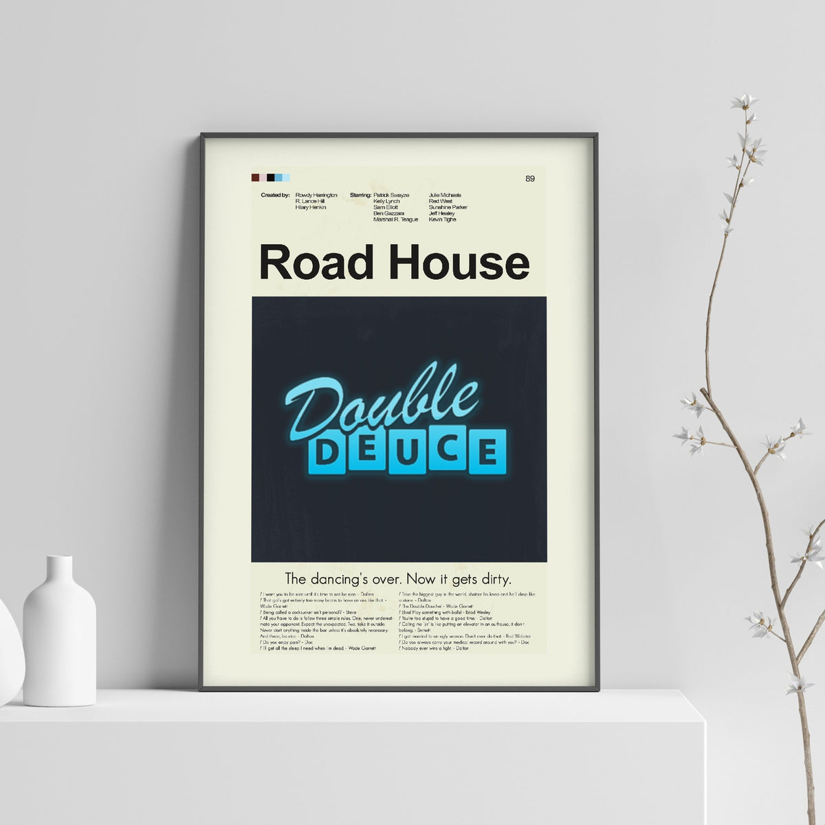 Road House Inspired Mid-Century Modern Print | 12"x18" or 18"x24" Print only