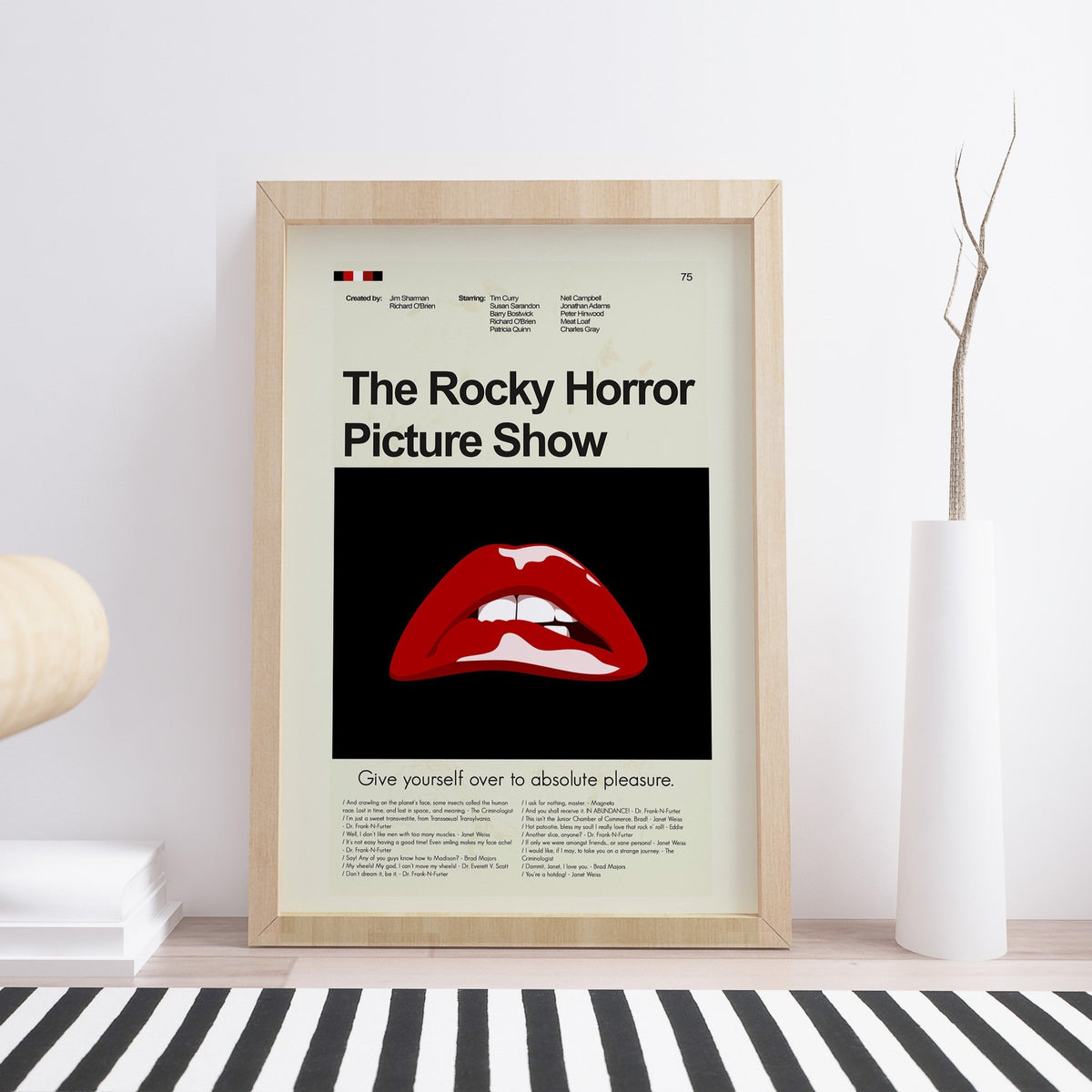 The Rocky Horror Picture Show Inspired Mid-Century Modern Print | 12"x18" or 18"x24" Print only
