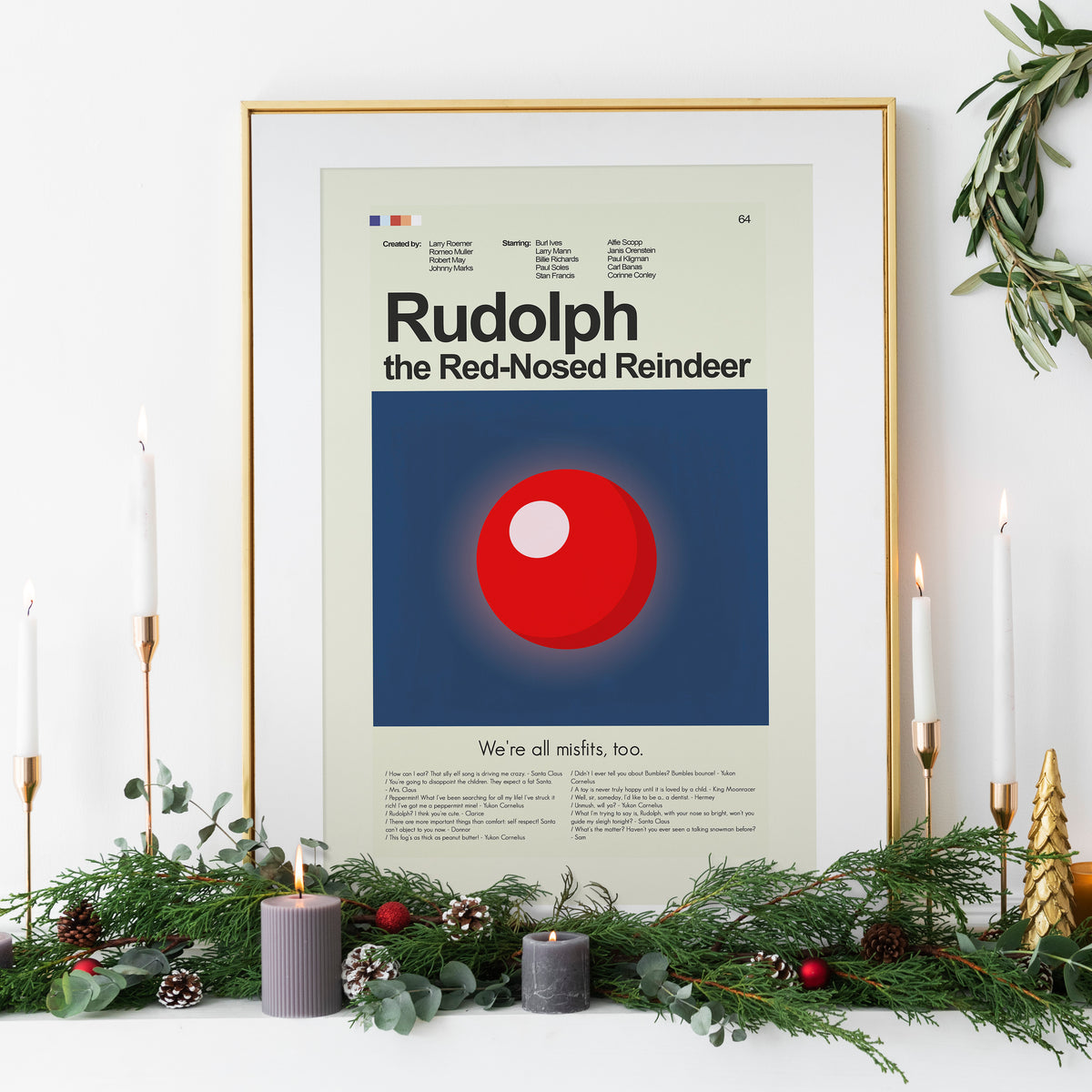 Rudolph the Red-Nosed Reindeer - Nose | 12"x18" or 18"x24" Print only