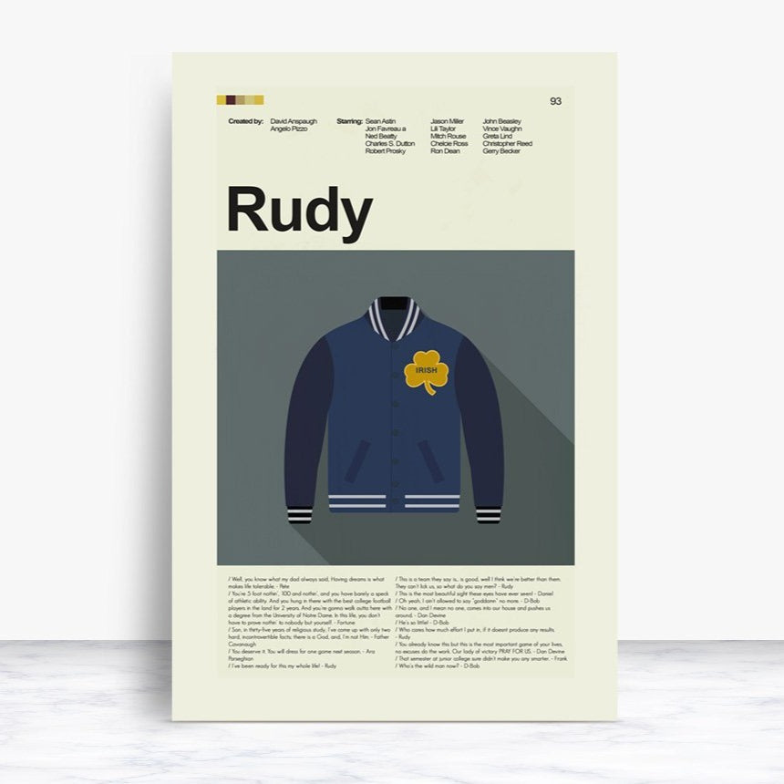 Rudy Inspired Mid-Century Modern Print | 12"x18" or 18"x24" Print only