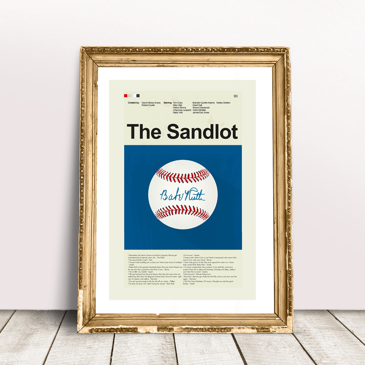 The Sandlot Inspired Mid-Century Modern Print | 12"x18" or 18"x24" Print only