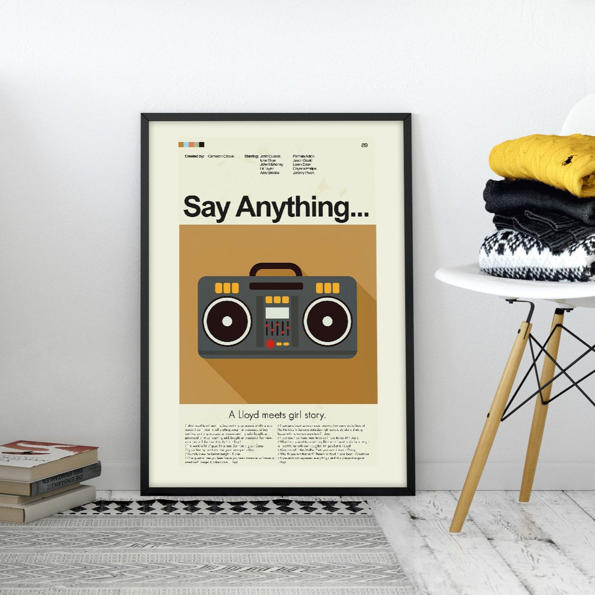 Say Anything Inspired Mid-Century Modern Print | 12"x18" or 18"x24" Print only