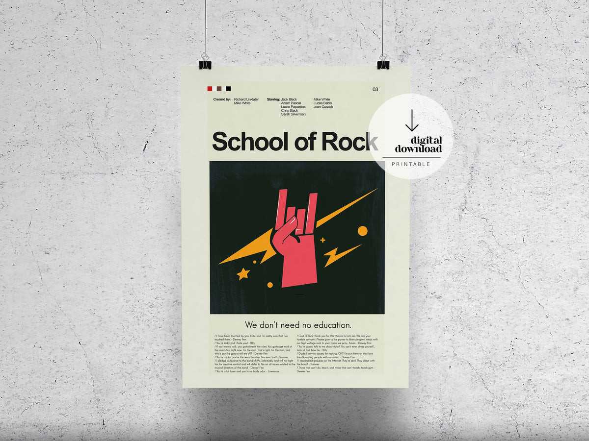 School of Rock | DIGITAL ARTWORK DOWNLOAD