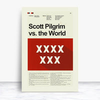 Load image into Gallery viewer, Scott Pilgrim vs. the World Inspired Mid-Century Modern Print | 12&quot;x18&quot; or 18&quot;x24&quot; Print only
