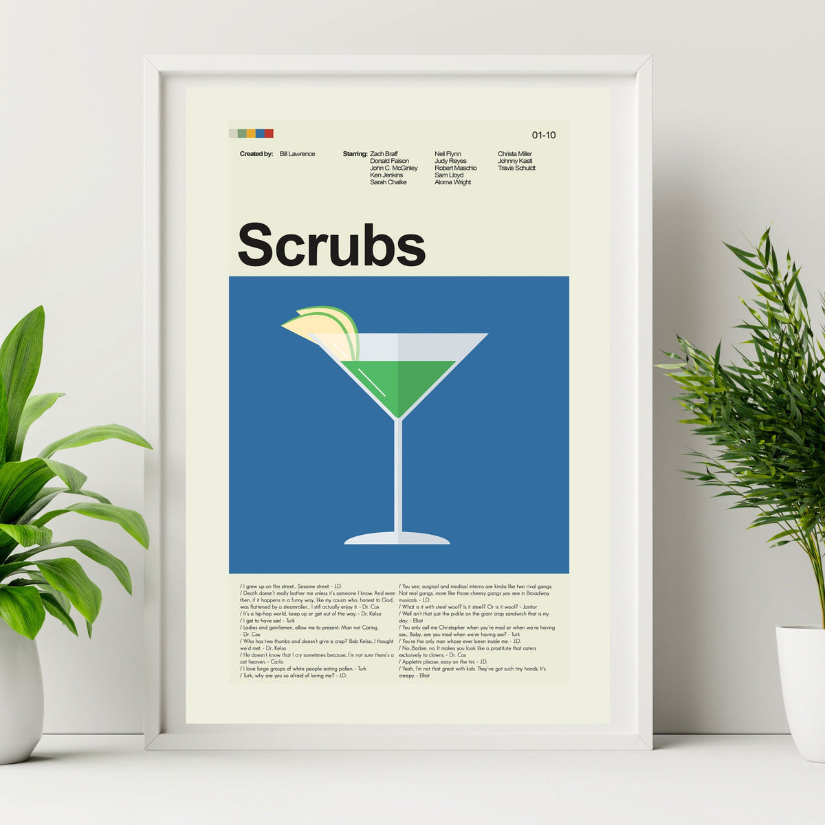 Scrubs - Appletini | 12"x18" or 18"x24" Print only