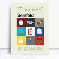 Load image into Gallery viewer, Seinfeld Inspired - The Series Mid-Century Modern Print LARGE | 18&quot;x24&quot; Print only
