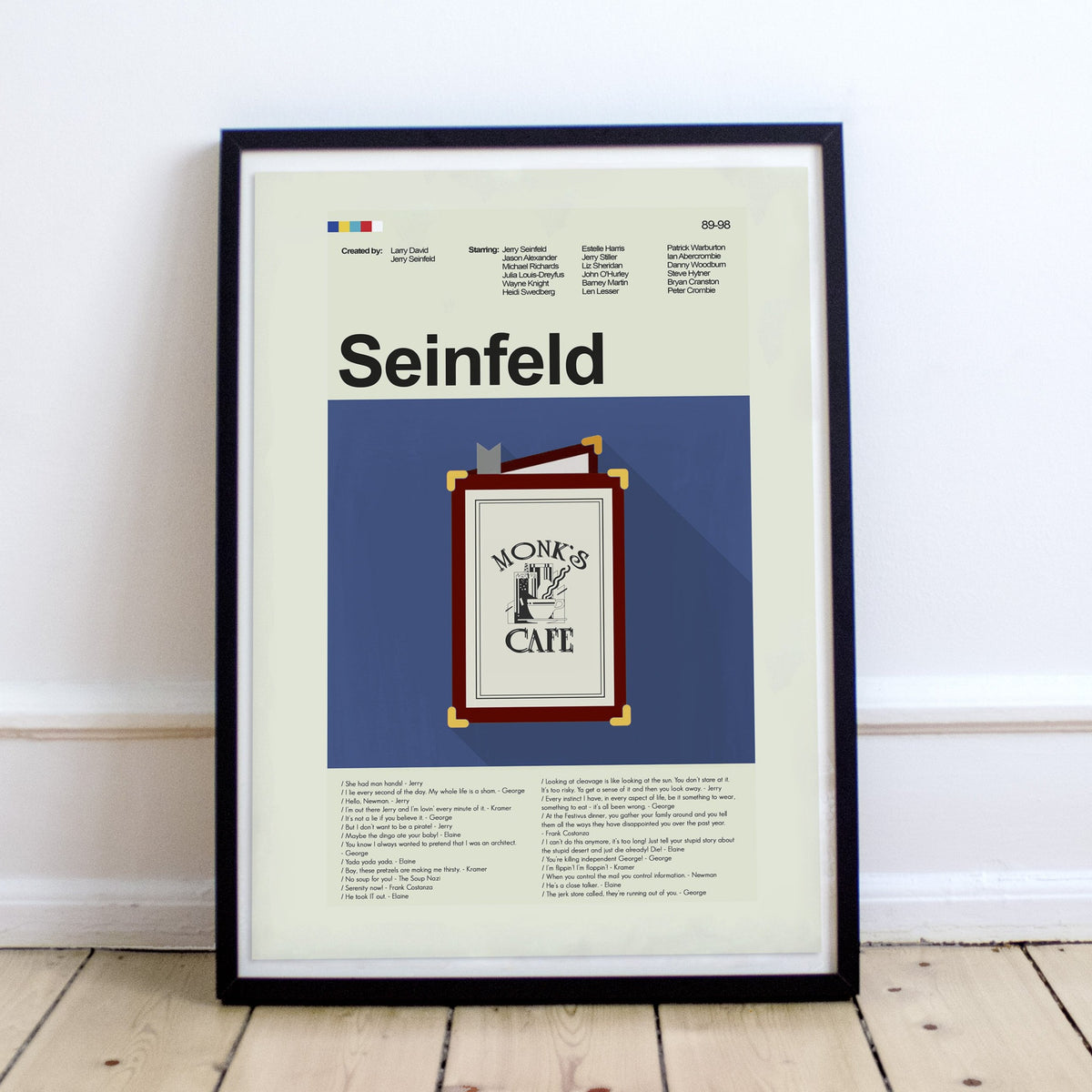 Seinfeld Inspired Mid-Century Modern Print | 12"x18" or 18"x24" Print only