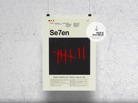 Load image into Gallery viewer, Se7en (Seven) | DIGITAL ARTWORK DOWNLOAD
