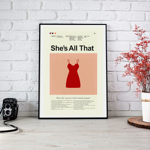 She's All That Inspired Mid-Century Modern Print | 12"x18" or 18"x24" Print only