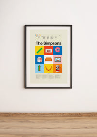 Load image into Gallery viewer, The Simpsons - The Series Mid-Century Modern Print LARGE | 18&quot;x24&quot; Print only
