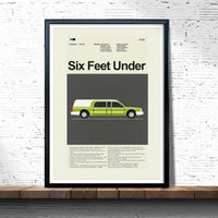 Load image into Gallery viewer, Six Feet Under - Green Hearse | 12&quot;x18&quot; or 18&quot;x24&quot; Print only
