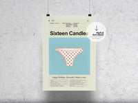 Load image into Gallery viewer, Sixteen Candles | DIGITAL ARTWORK DOWNLOAD
