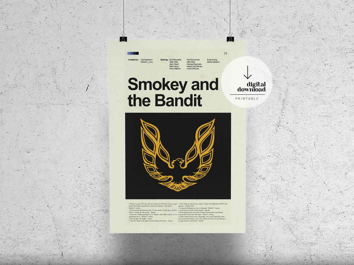 Smokey and the Bandit | DIGITAL ARTWORK DOWNLOAD