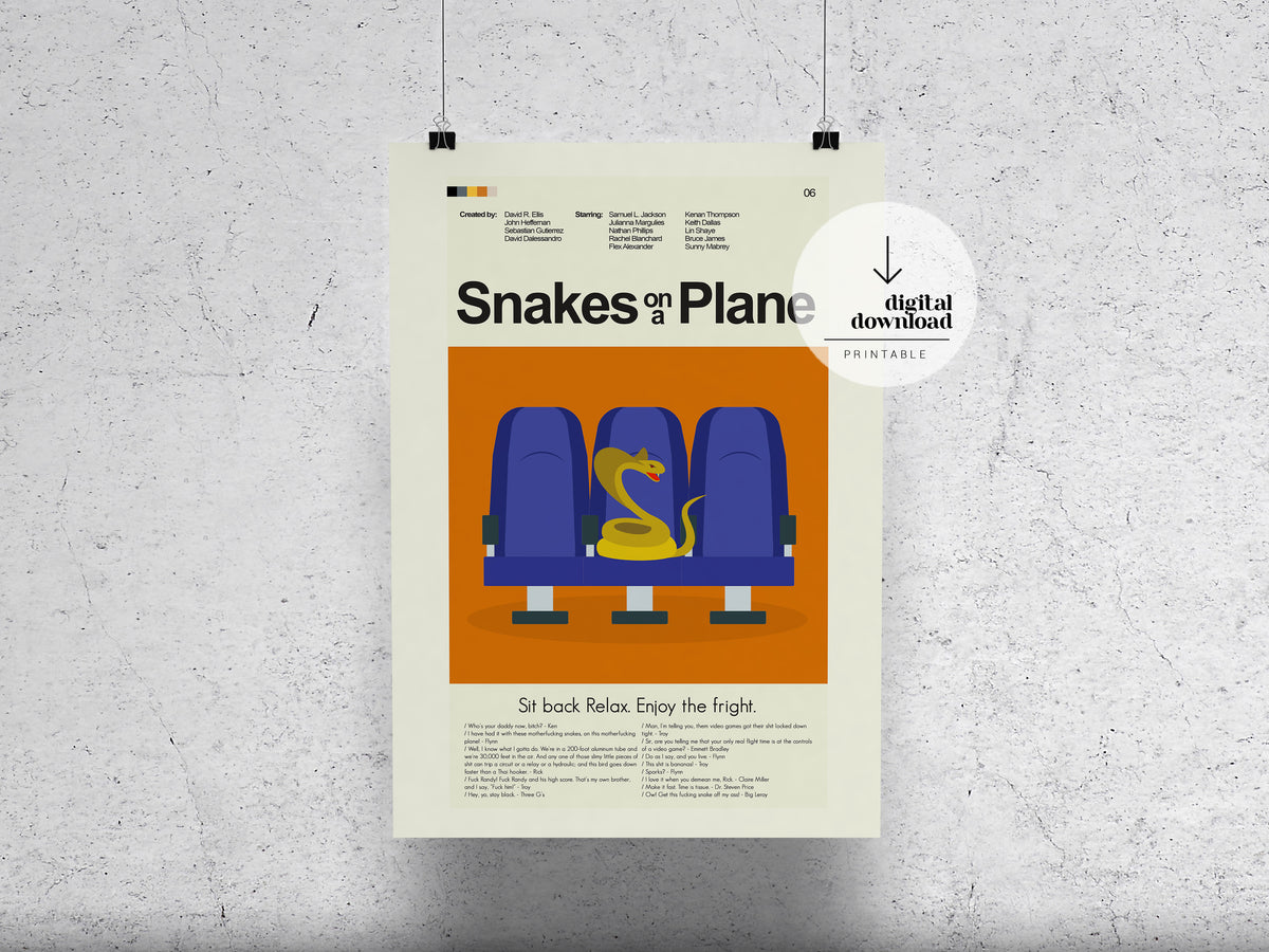 Snakes on a Plane | DIGITAL ARTWORK DOWNLOAD