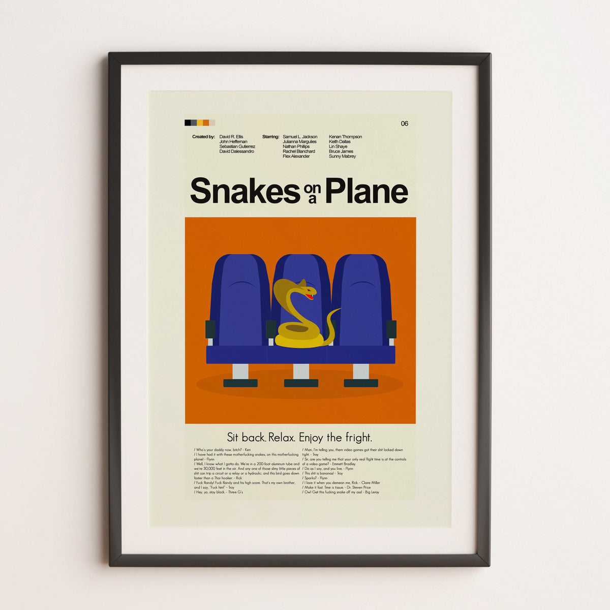 Snakes on a Plane - Cobra | 12"x18" or 18"x24" Print only