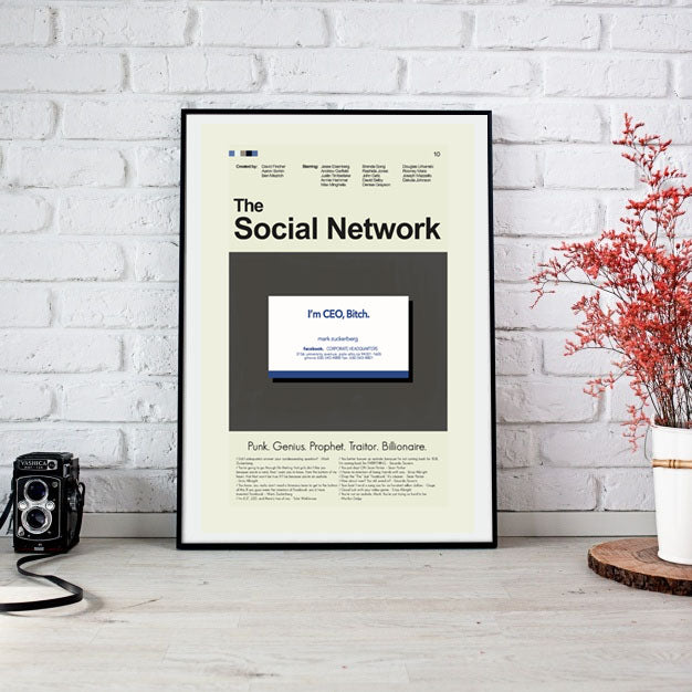 The Social Network - I'm CEO, Bitch  | 12"x18" or 18"x24" Print only