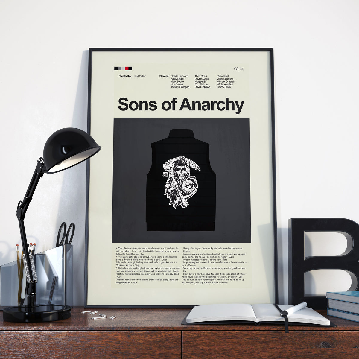 Sons of Anarchy - Biker Jacket | 12"x18" or 18"x24" Print only