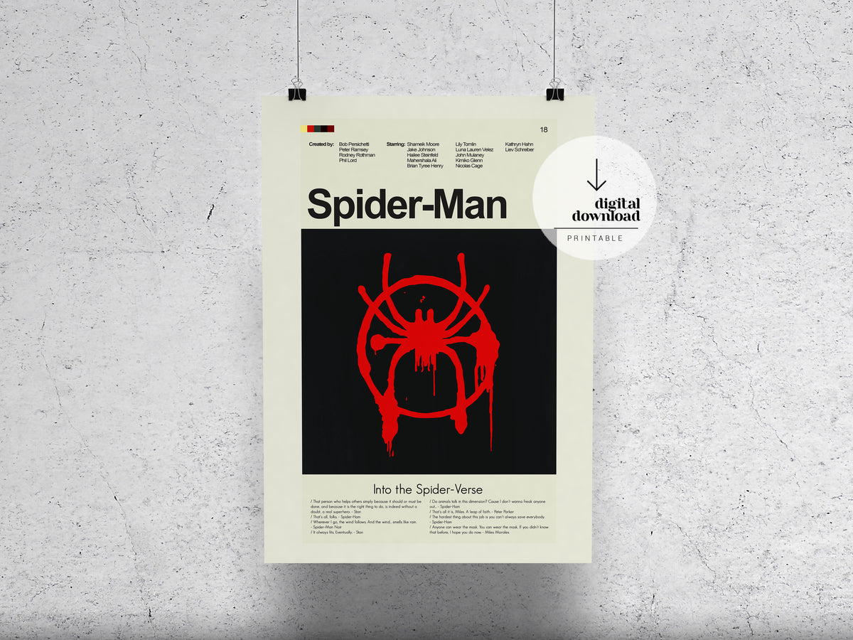 Spider-Man: Into the Spider Verse | DIGITAL ARTWORK DOWNLOAD