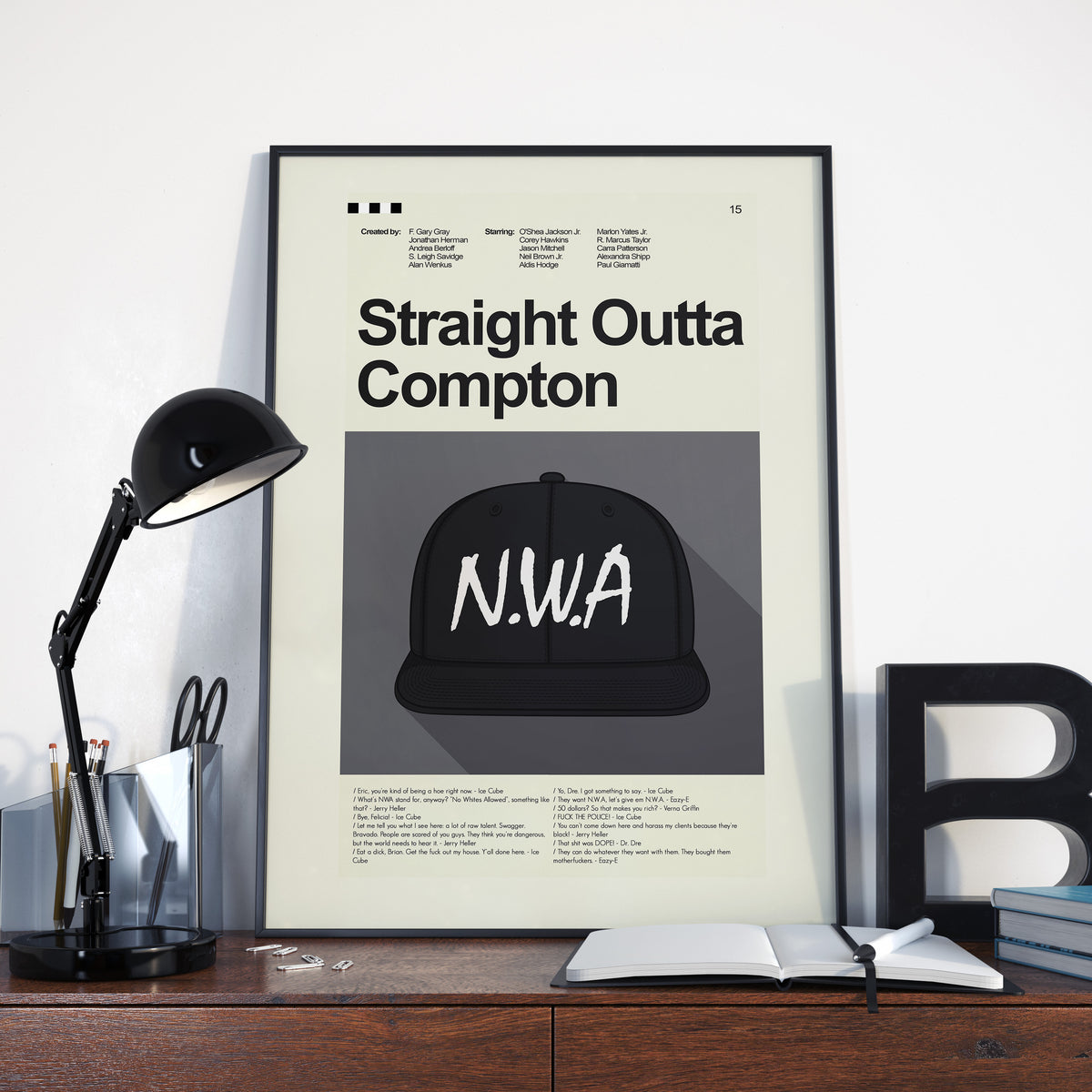 Straight Outta Compton - Hat | 12"x18" or 18"x24" Print only