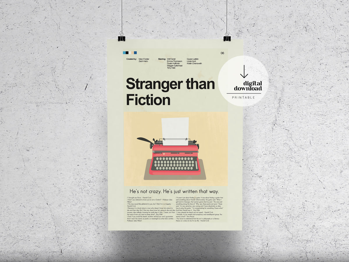 Stranger Than Fiction | DIGITAL ARTWORK DOWNLOAD