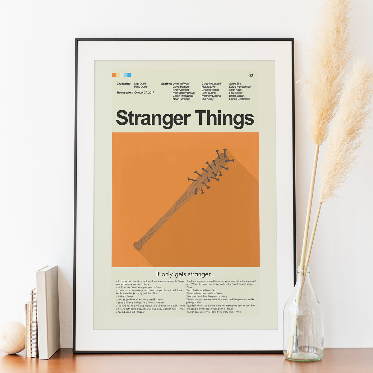 Stranger Things (Season 2) - Steve's Bat | 12"x18" Print Only
