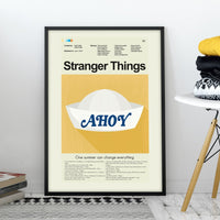 Load image into Gallery viewer, Stranger Things (Season 3) - Scoop&#39;s Ahoy Hat | 12&quot;x18&quot; Print Only
